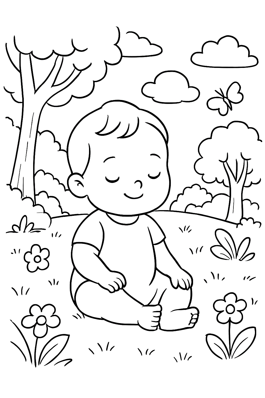 Bebê para colorir 13