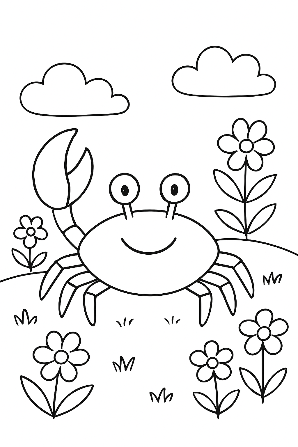 Caranguejo para colorir 01
