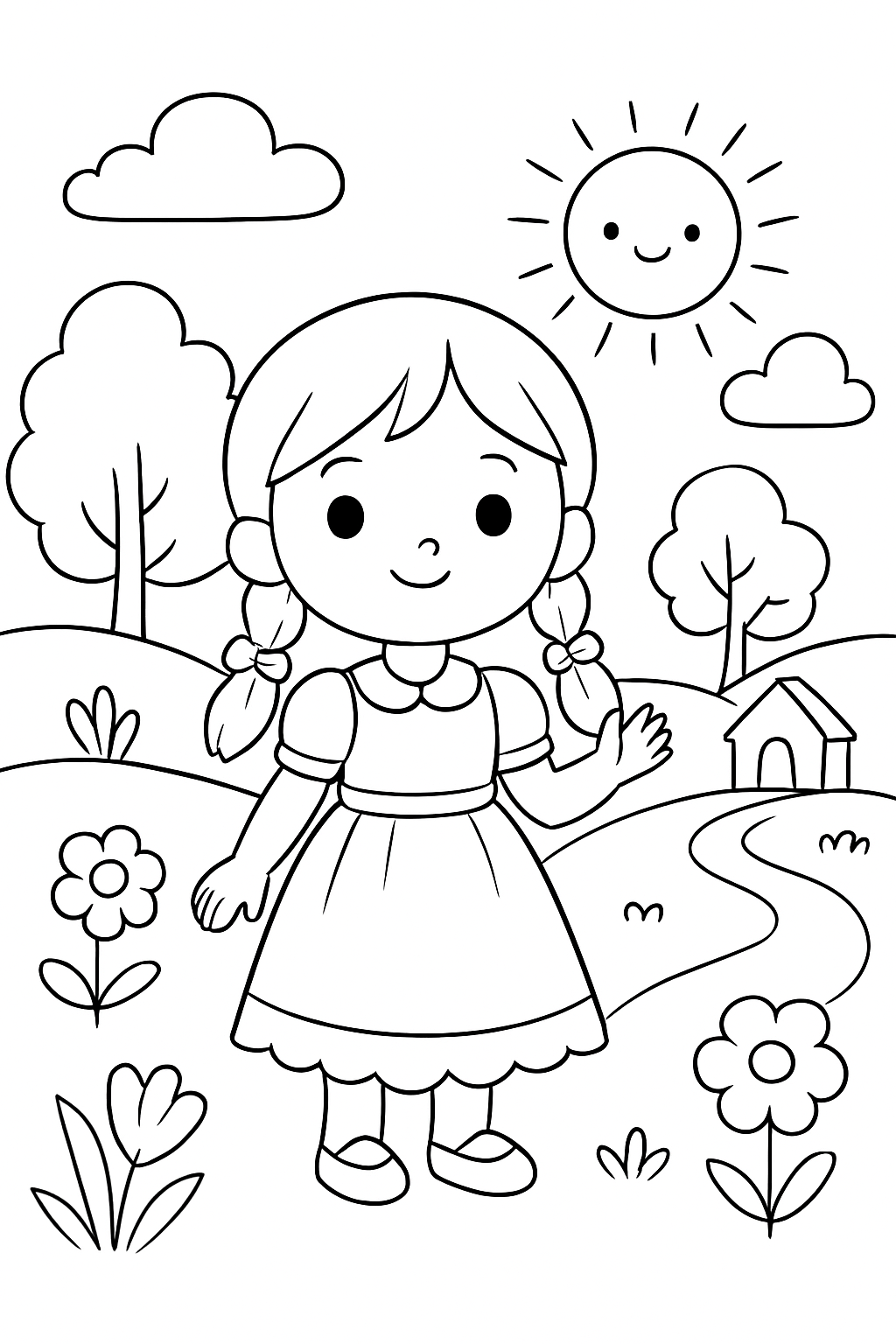 Bonecas para colorir 10