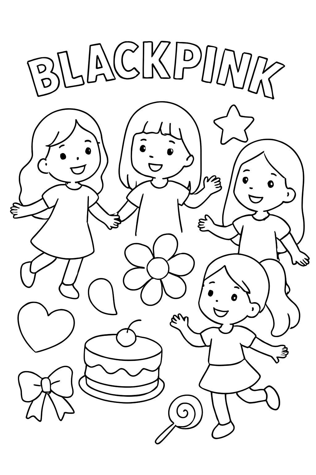 BlackPink para colorir 07