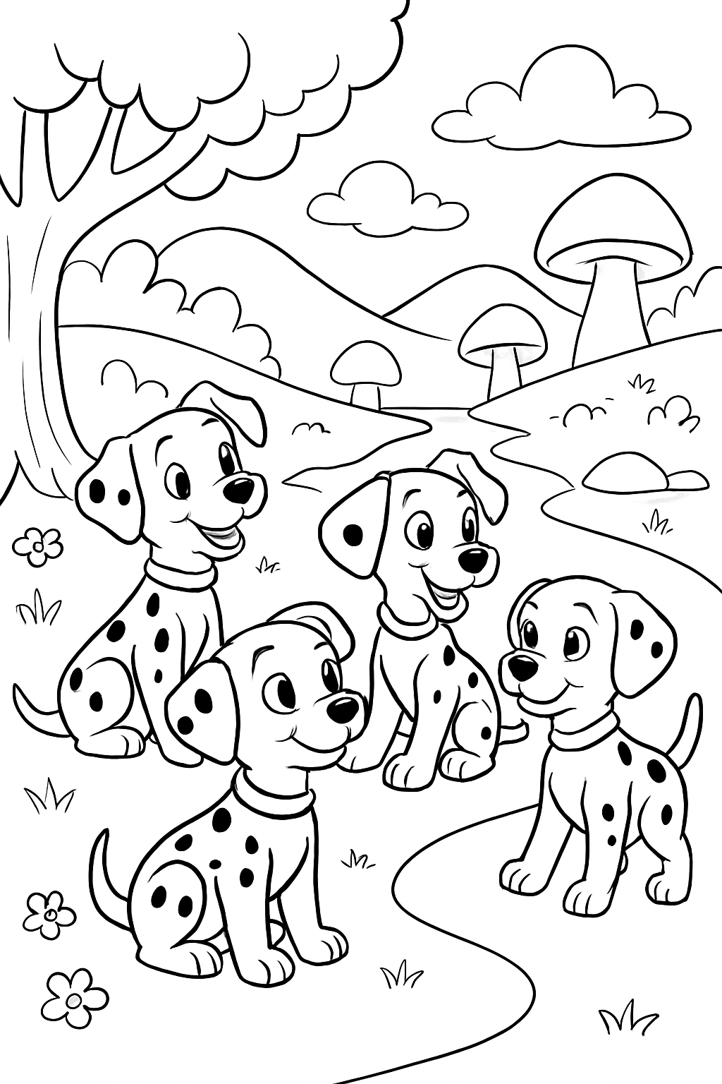 101 Dálmatas para colorir 10