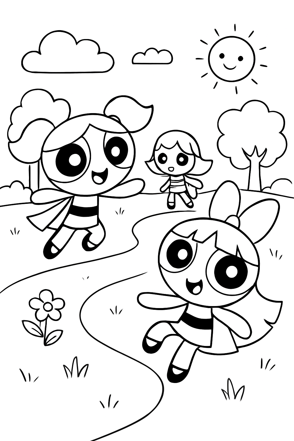 As Meninas Super-Poderosas para colorir 14