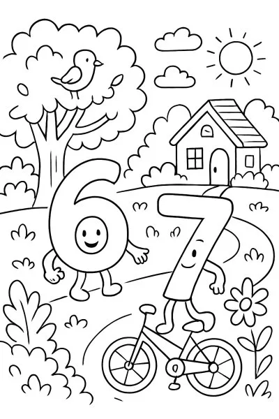 67 (Six Seven) para colorir 11