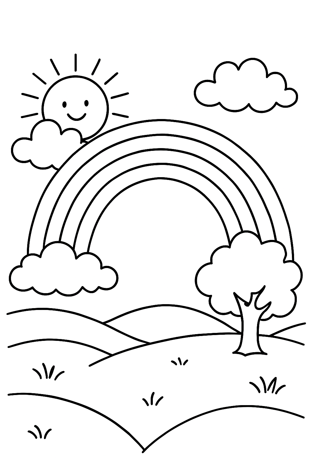 Arco-íris para colorir 10