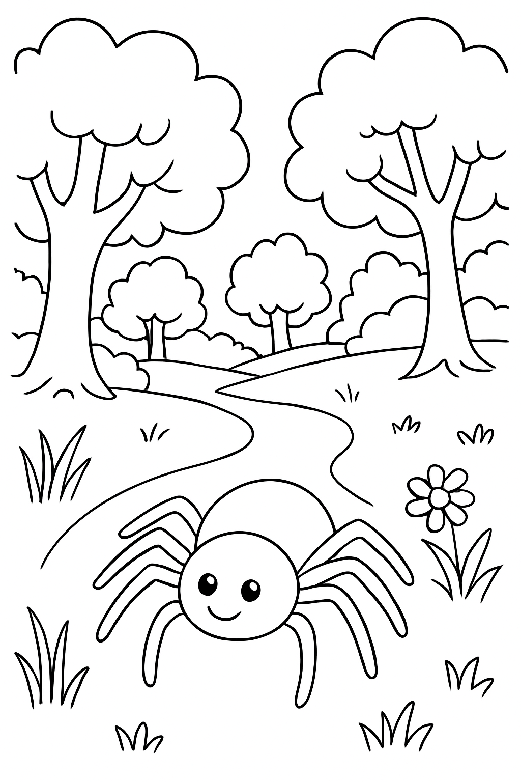 Aranhas para colorir 13