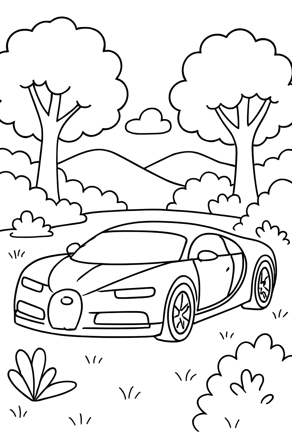 Bugatti para colorir 13