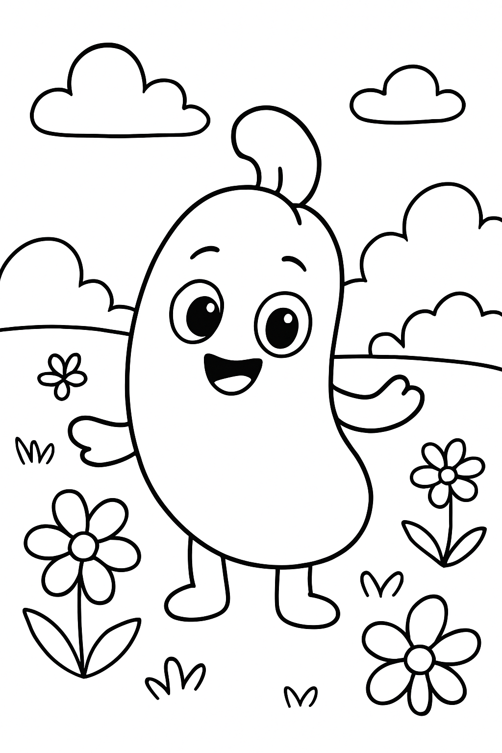 Caju para colorir 01