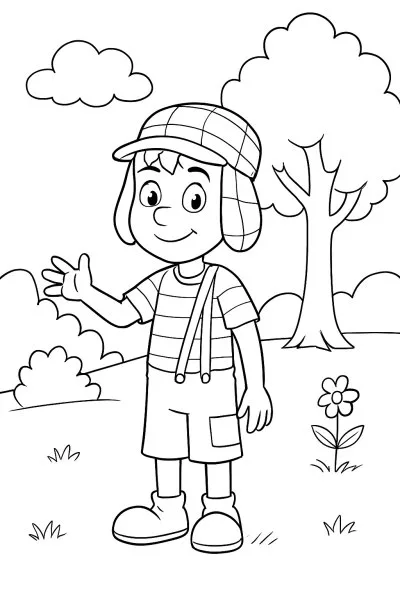 Chaves para colorir 08