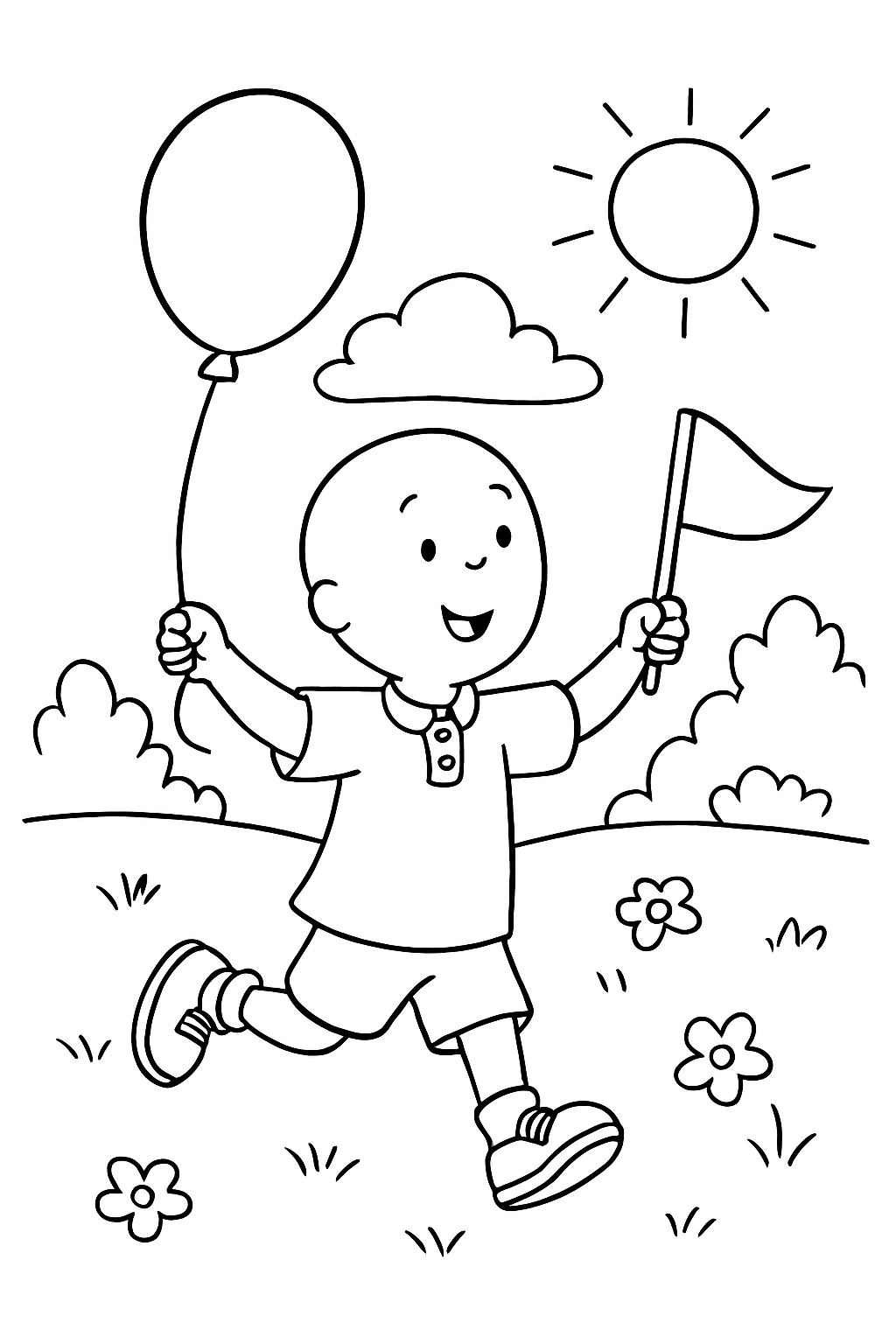Caillou para colorir 09