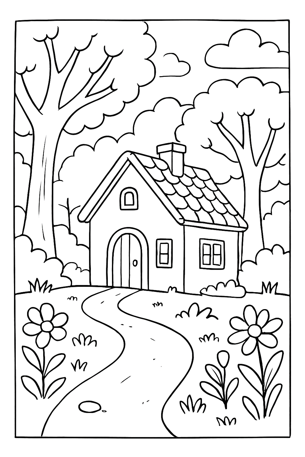 Casas para colorir 02