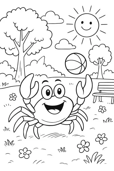 Caranguejo para colorir 03