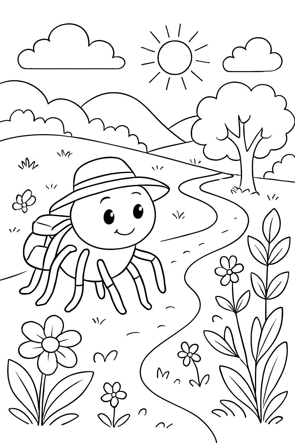 Aranhas para colorir 06