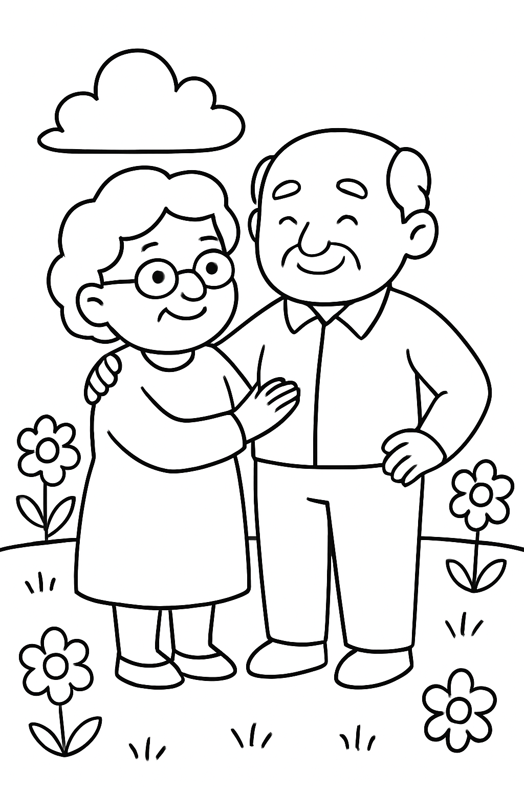 Avós para colorir 01