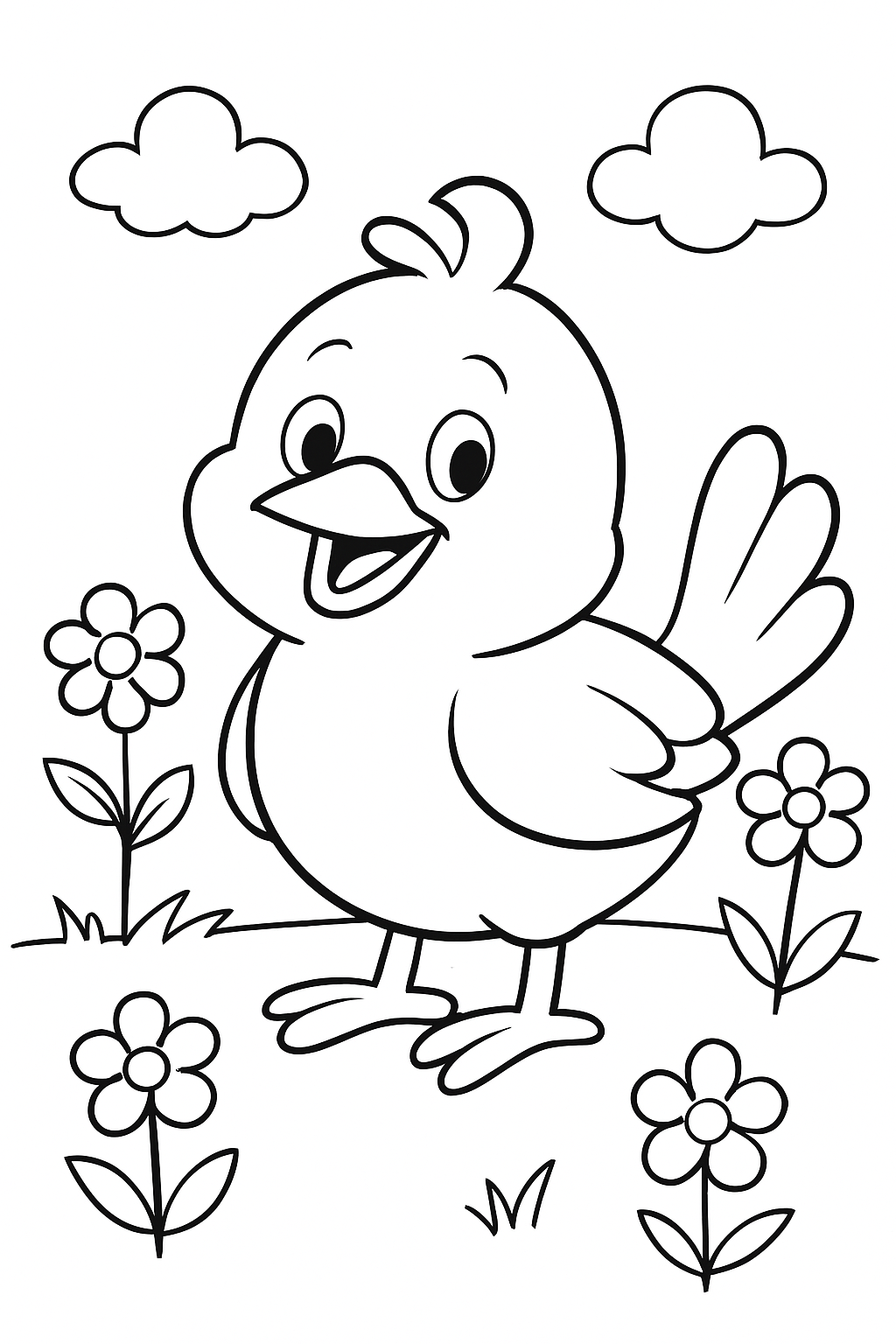 Azul Babão para colorir 01
