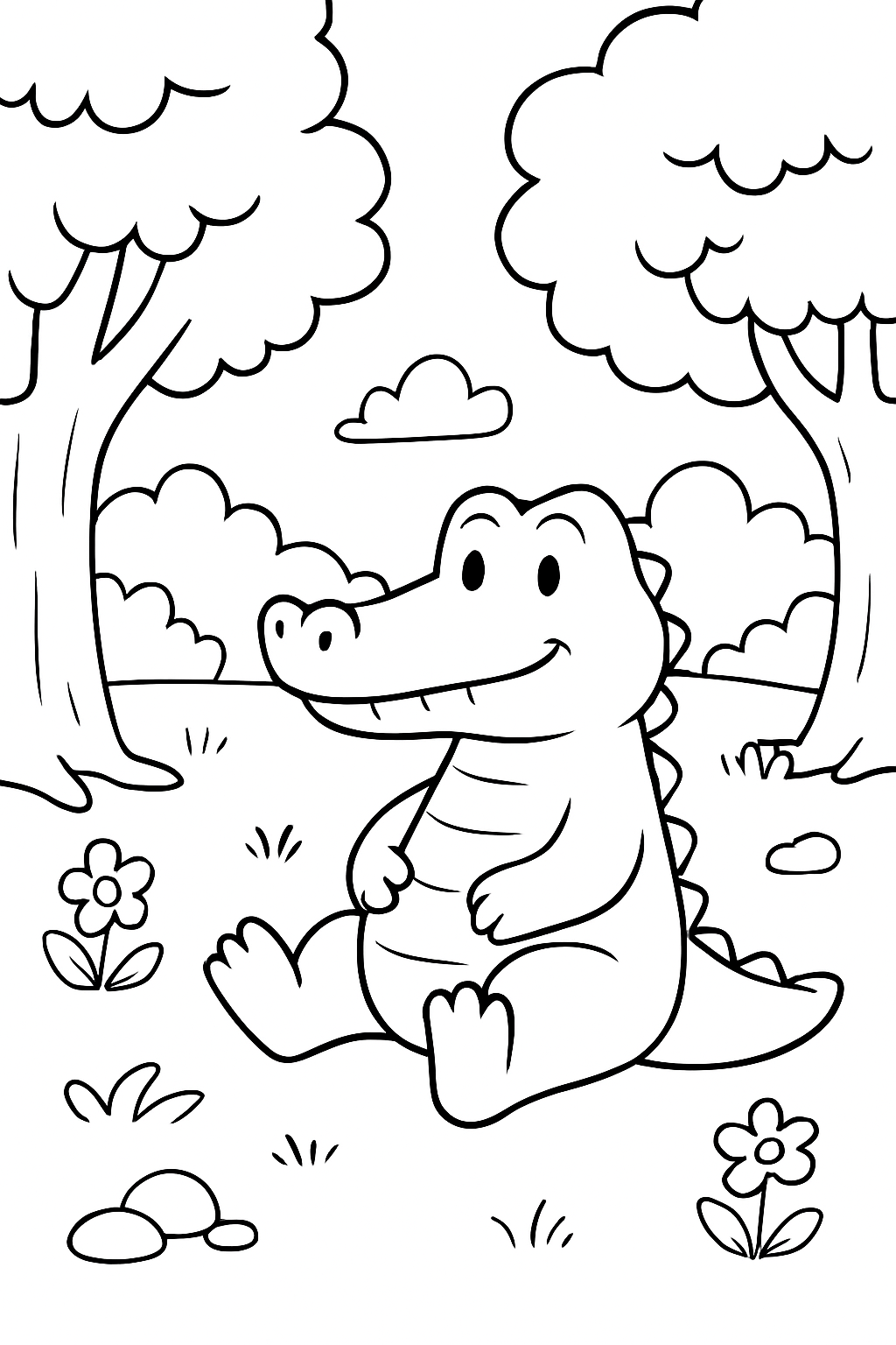 Bombardino Crocodilo para colorir 13