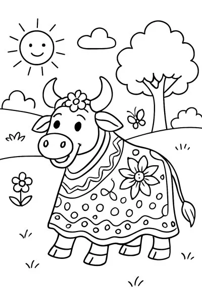 Bumba Meu Boi para colorir 14