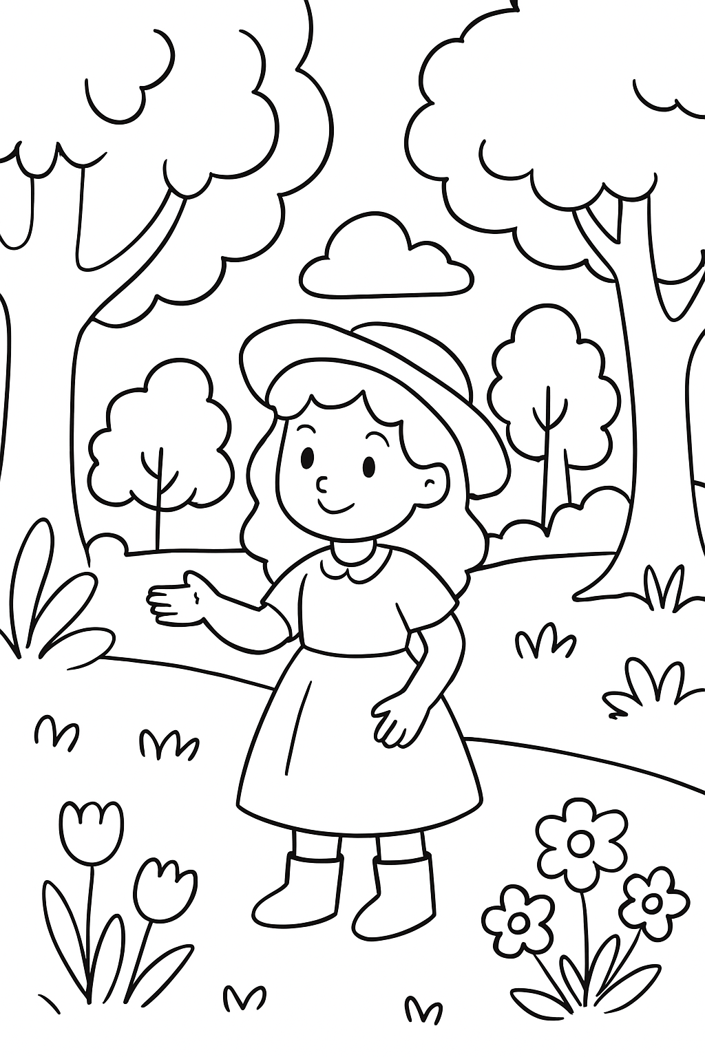 Boiadeirinha para colorir 13