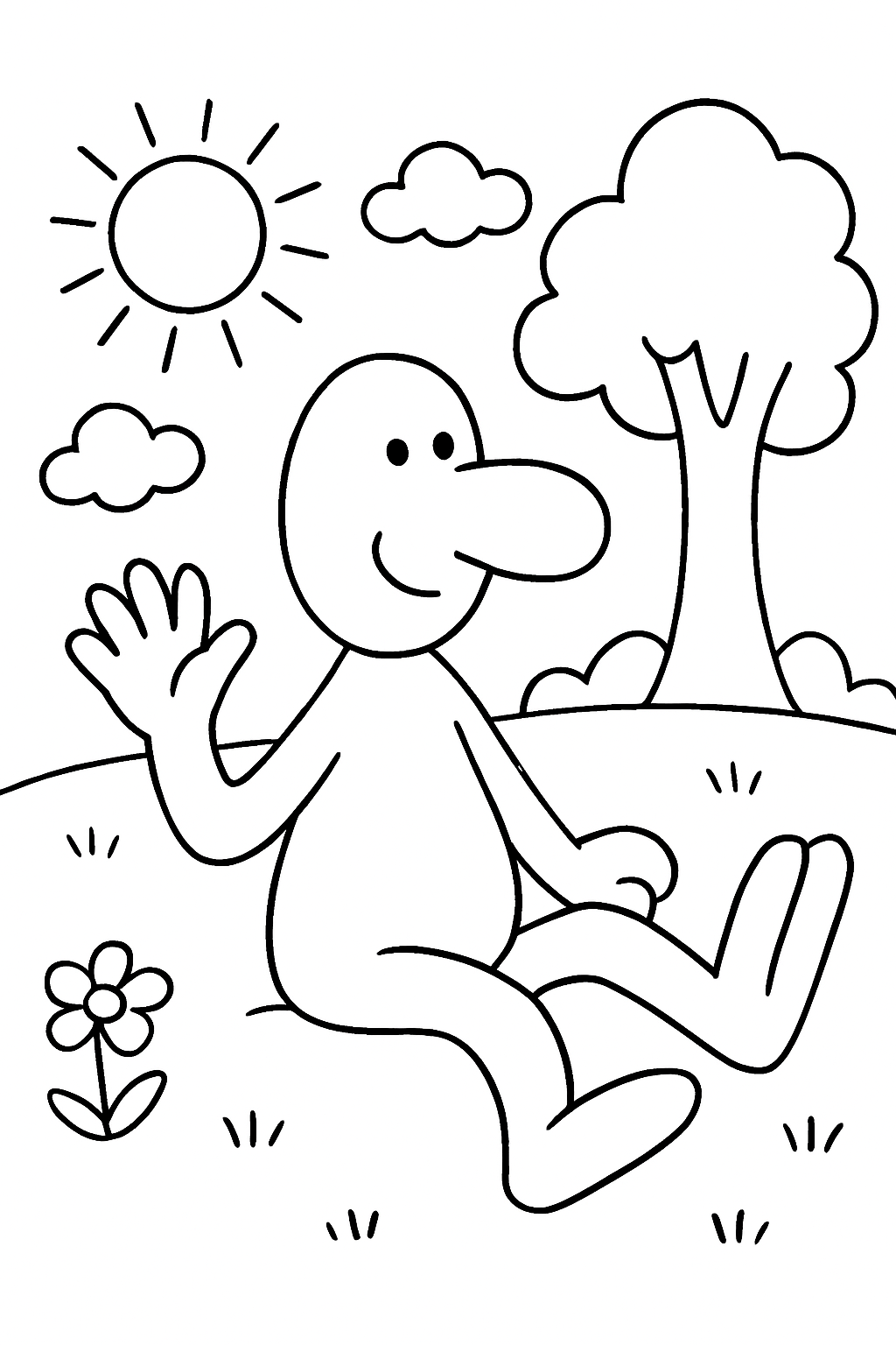 Abaporu para colorir 03
