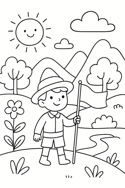 Bandeiras para colorir 10