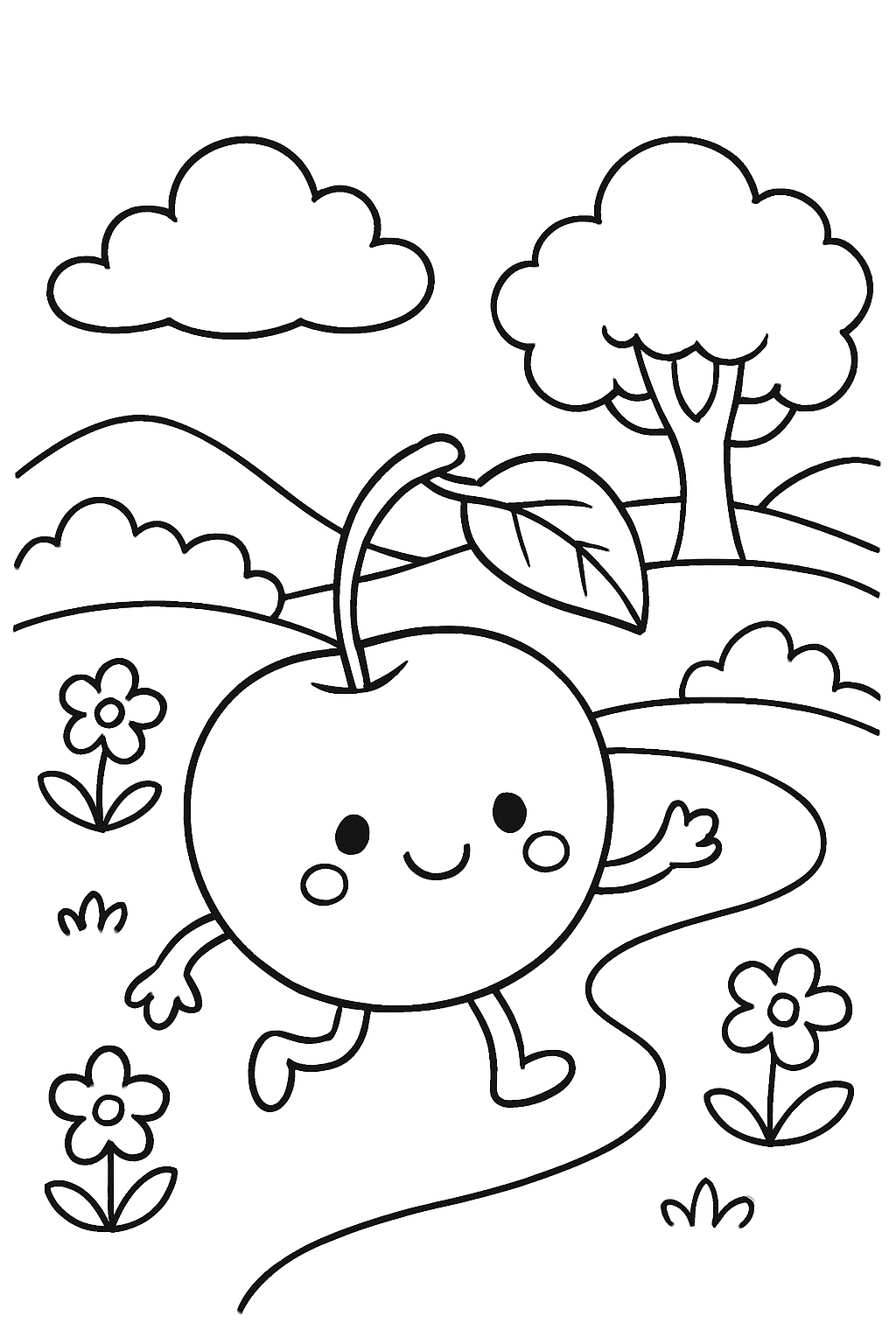 Cereja para colorir 10
