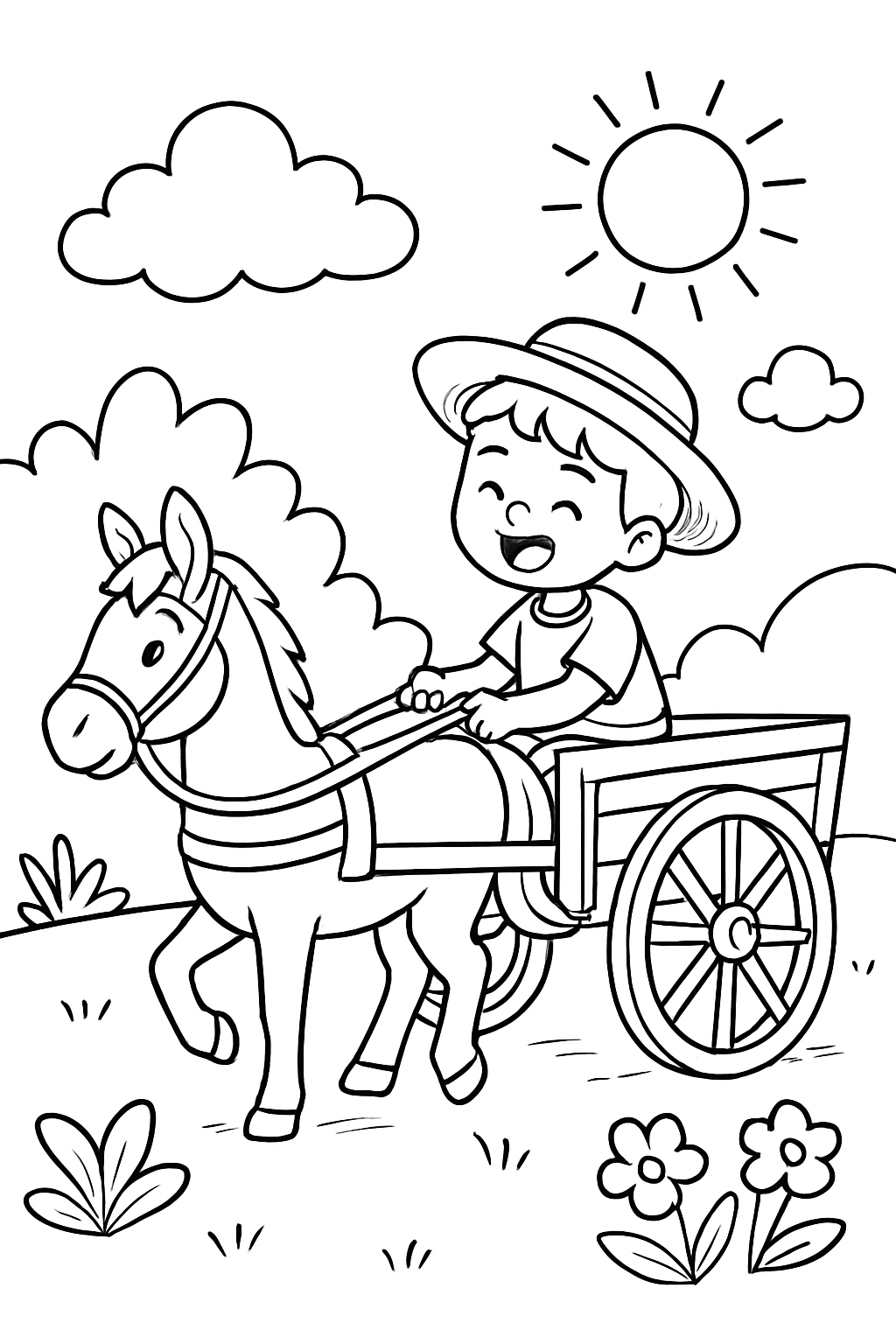 Carretas para colorir 09