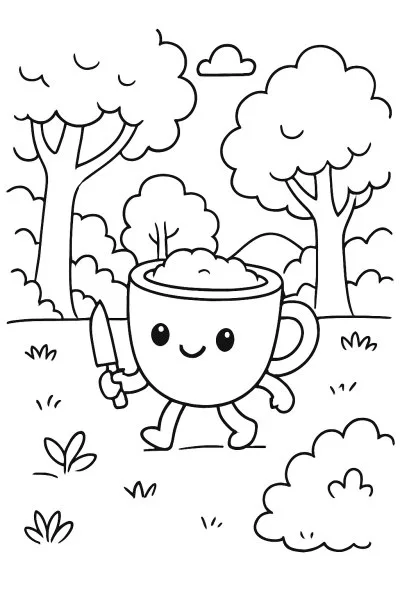 Capuccino Assassino para colorir 13