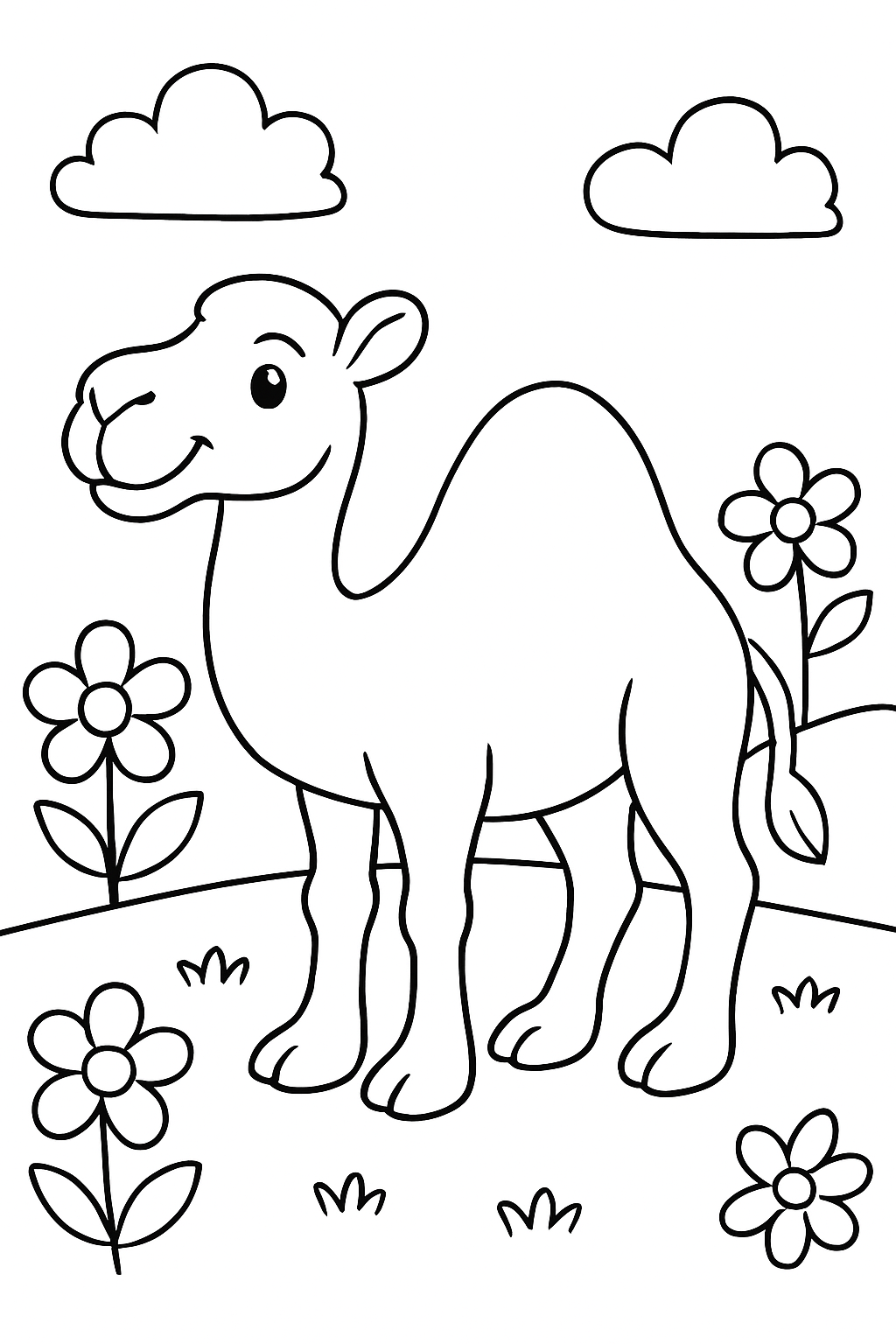 Camelo para colorir 01