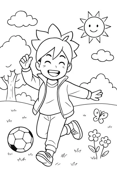 Boruto para colorir 14