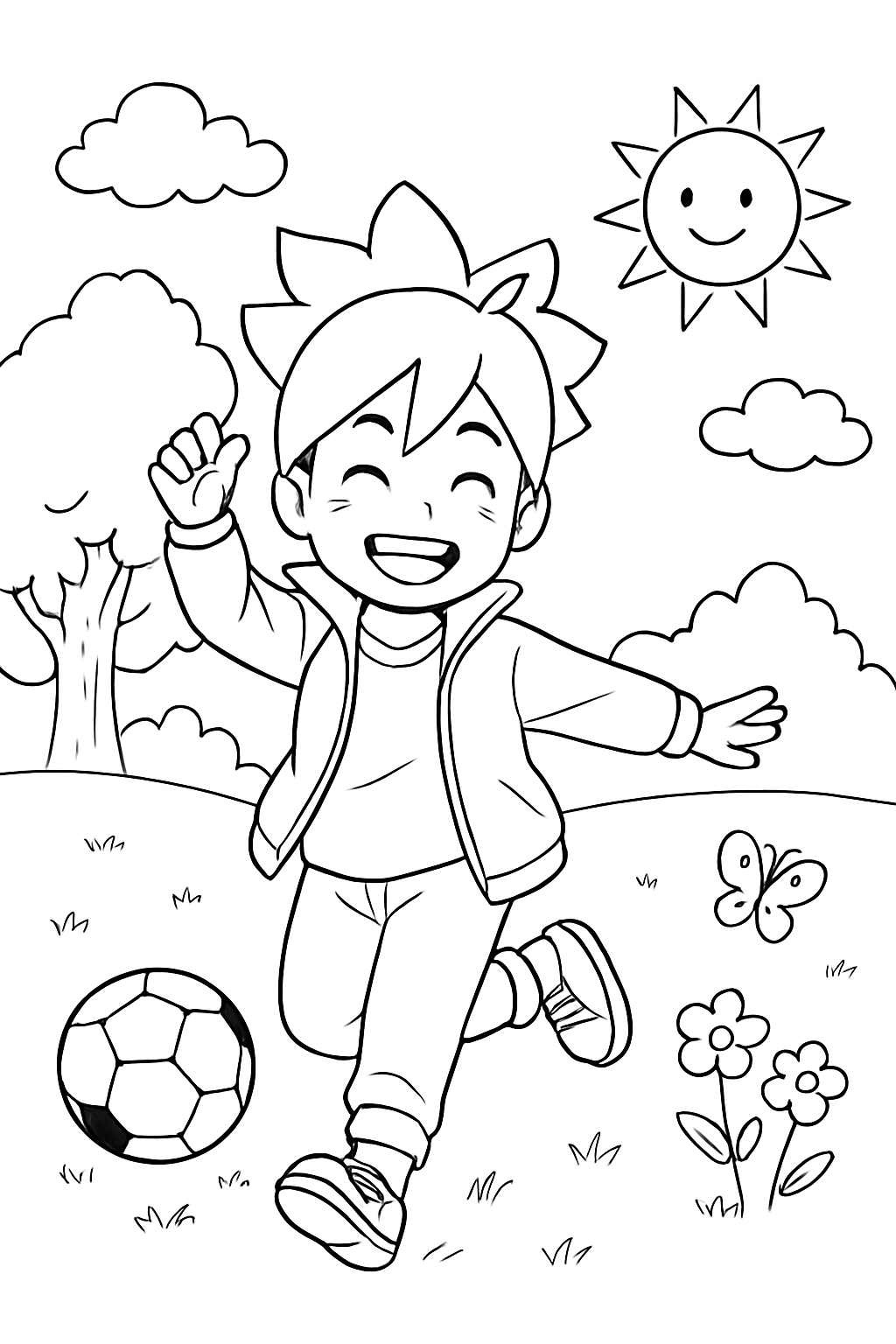 Boruto para colorir 14