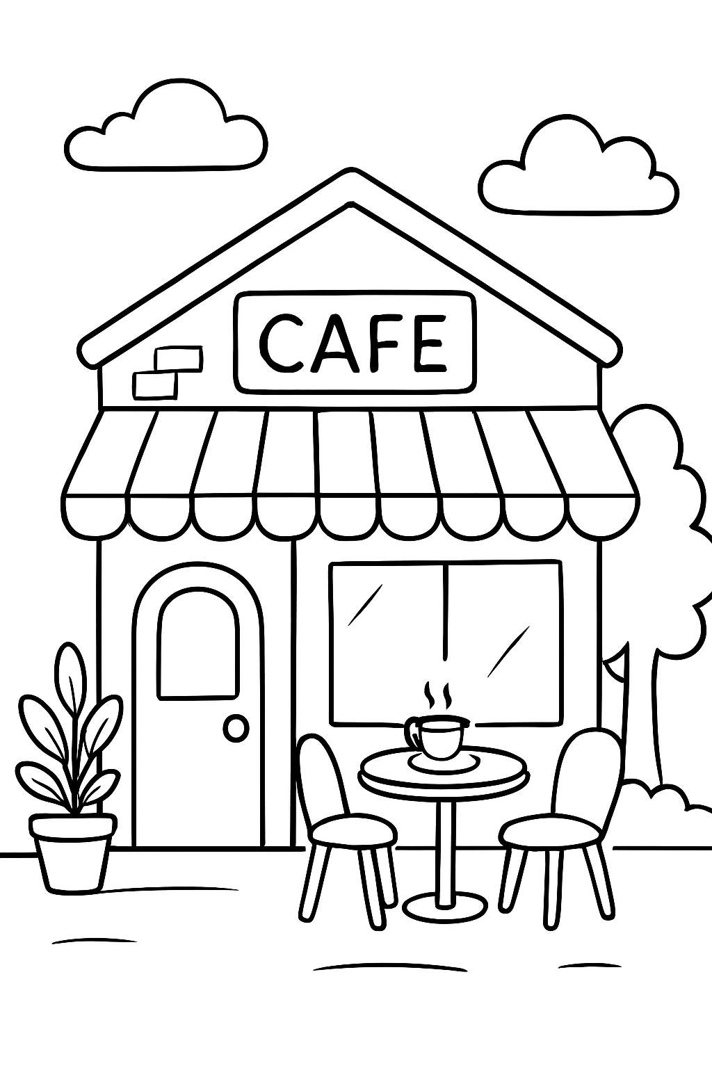 Café para colorir 04