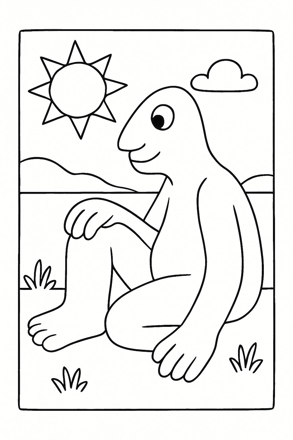Abaporu para colorir 05