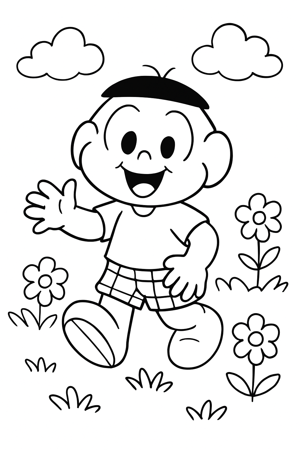Cascão para colorir 01