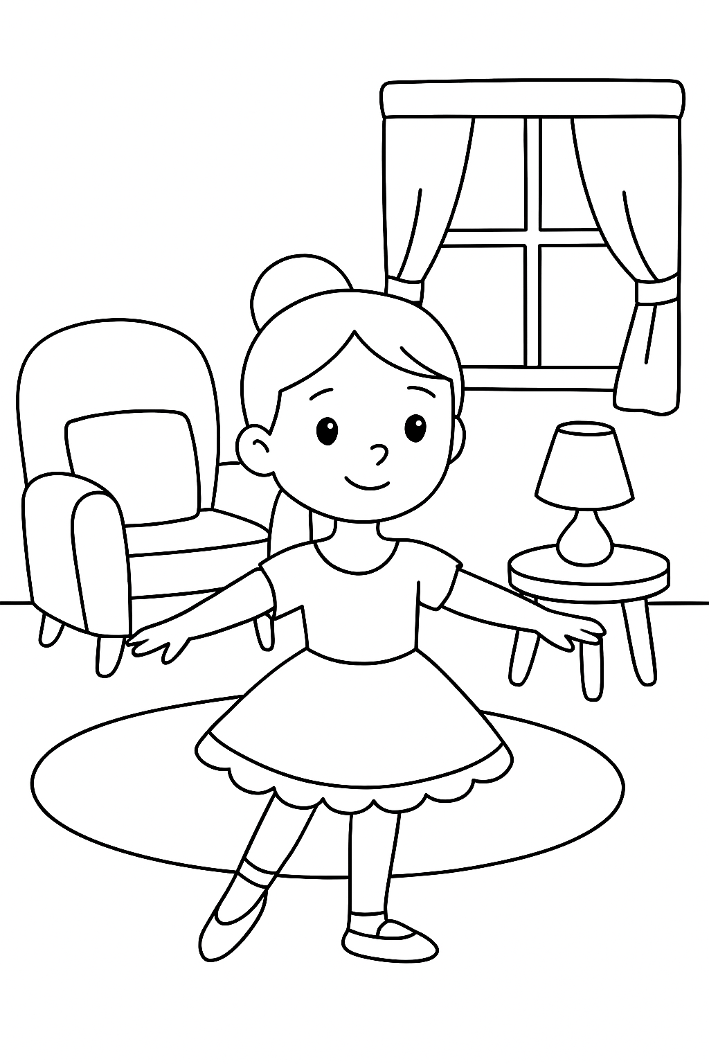 Bailarina para colorir 04