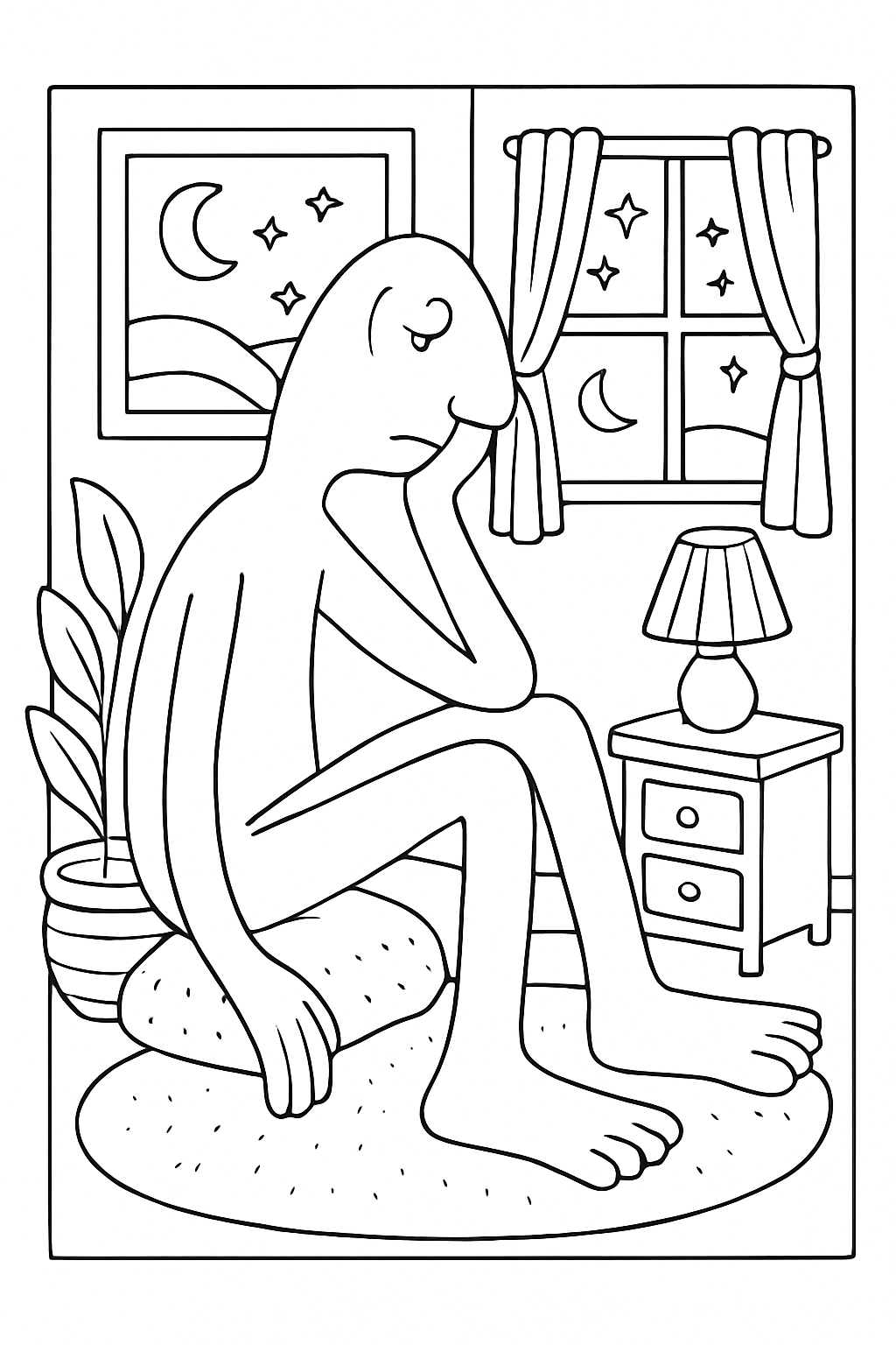 Abaporu para colorir 15