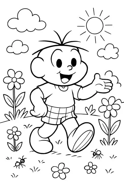 Cebolinha para colorir 12