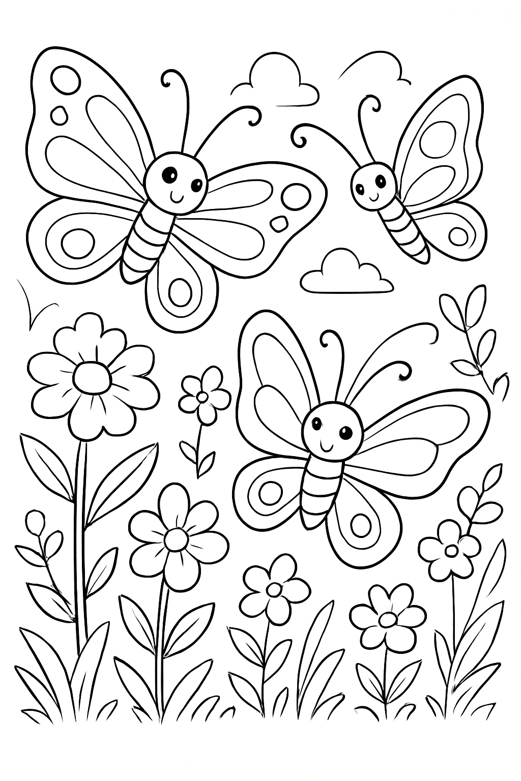 Borboletas para colorir 12