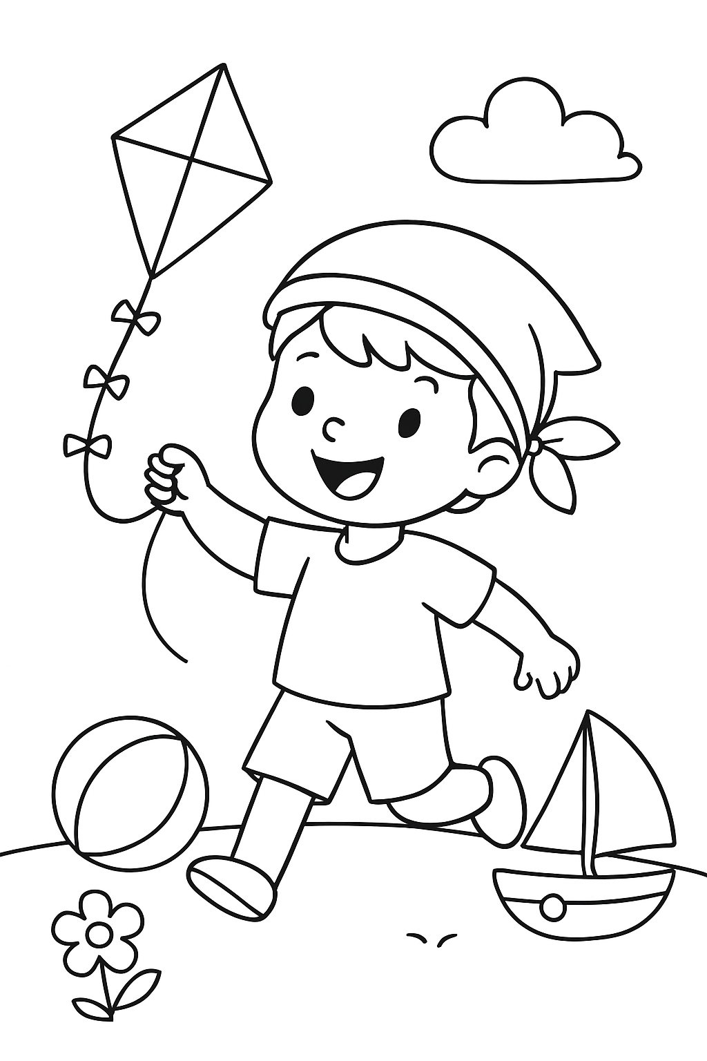 Bandeirinha para colorir 07