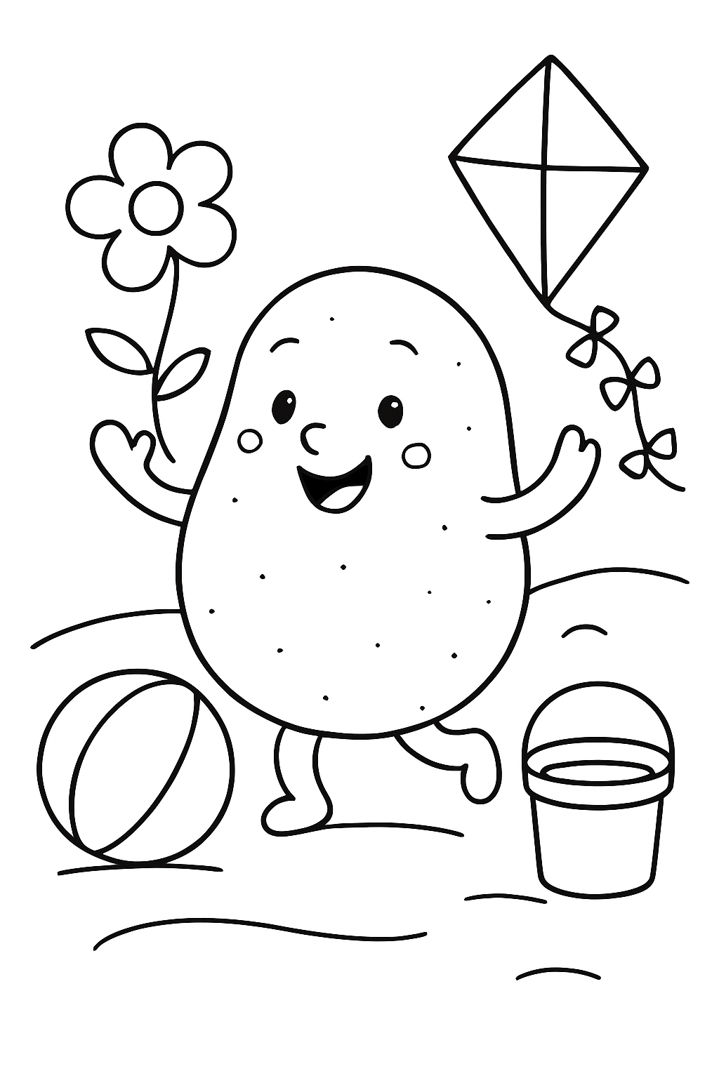 Batata para colorir 07
