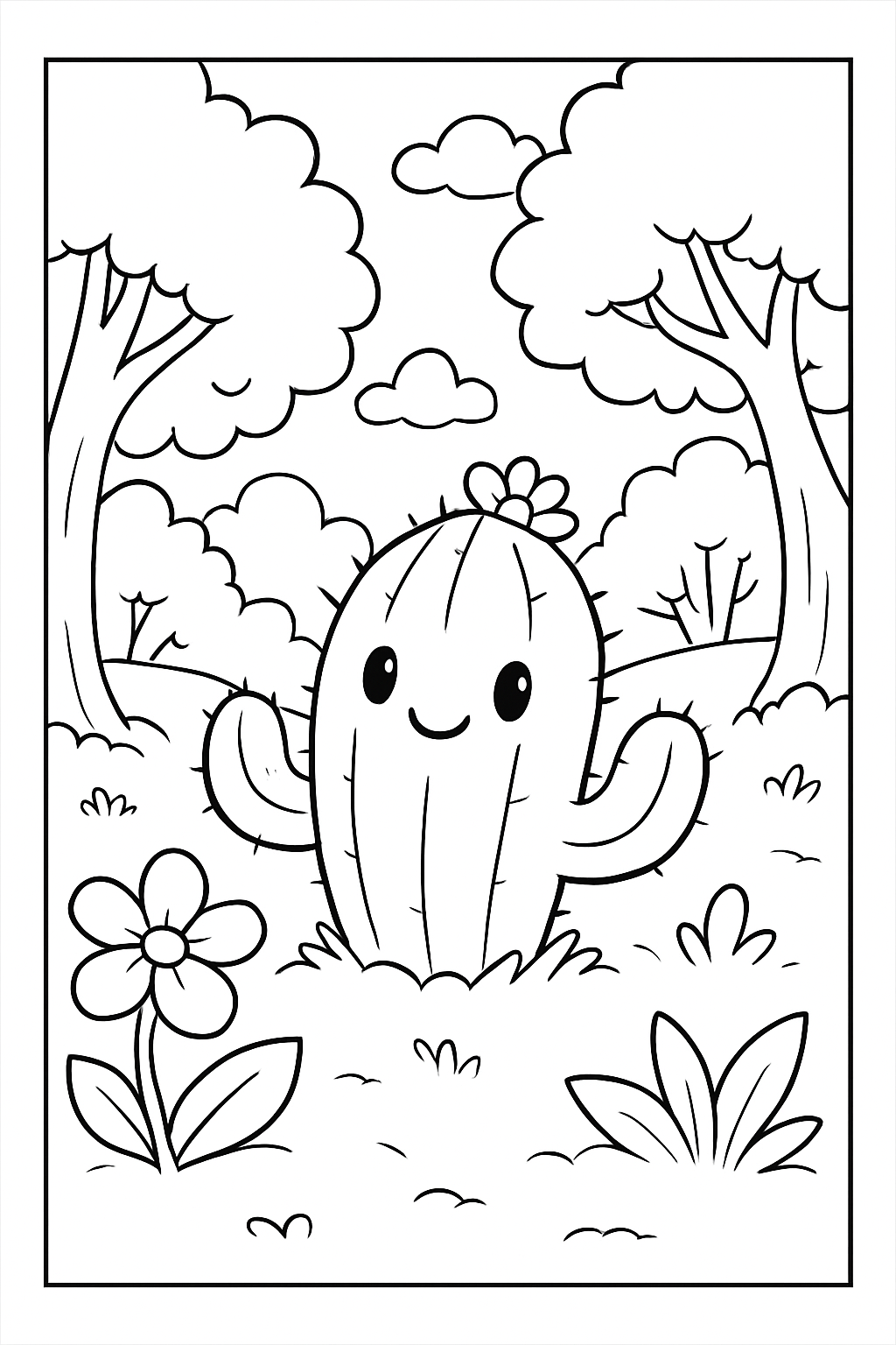 Cactos para colorir 02
