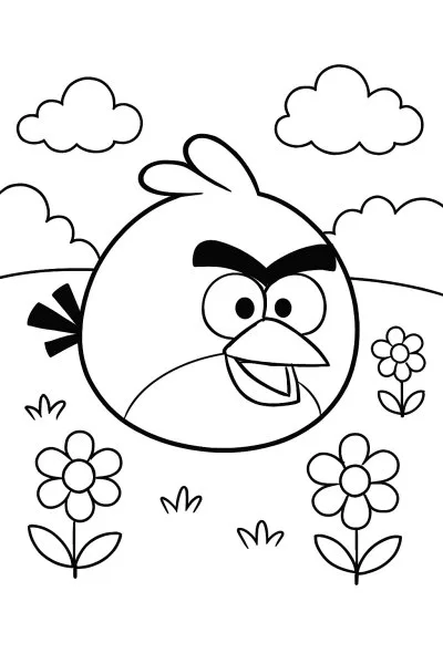 Angry Birds para colorir 01