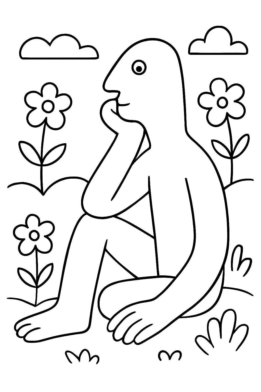 Abaporu para colorir 01