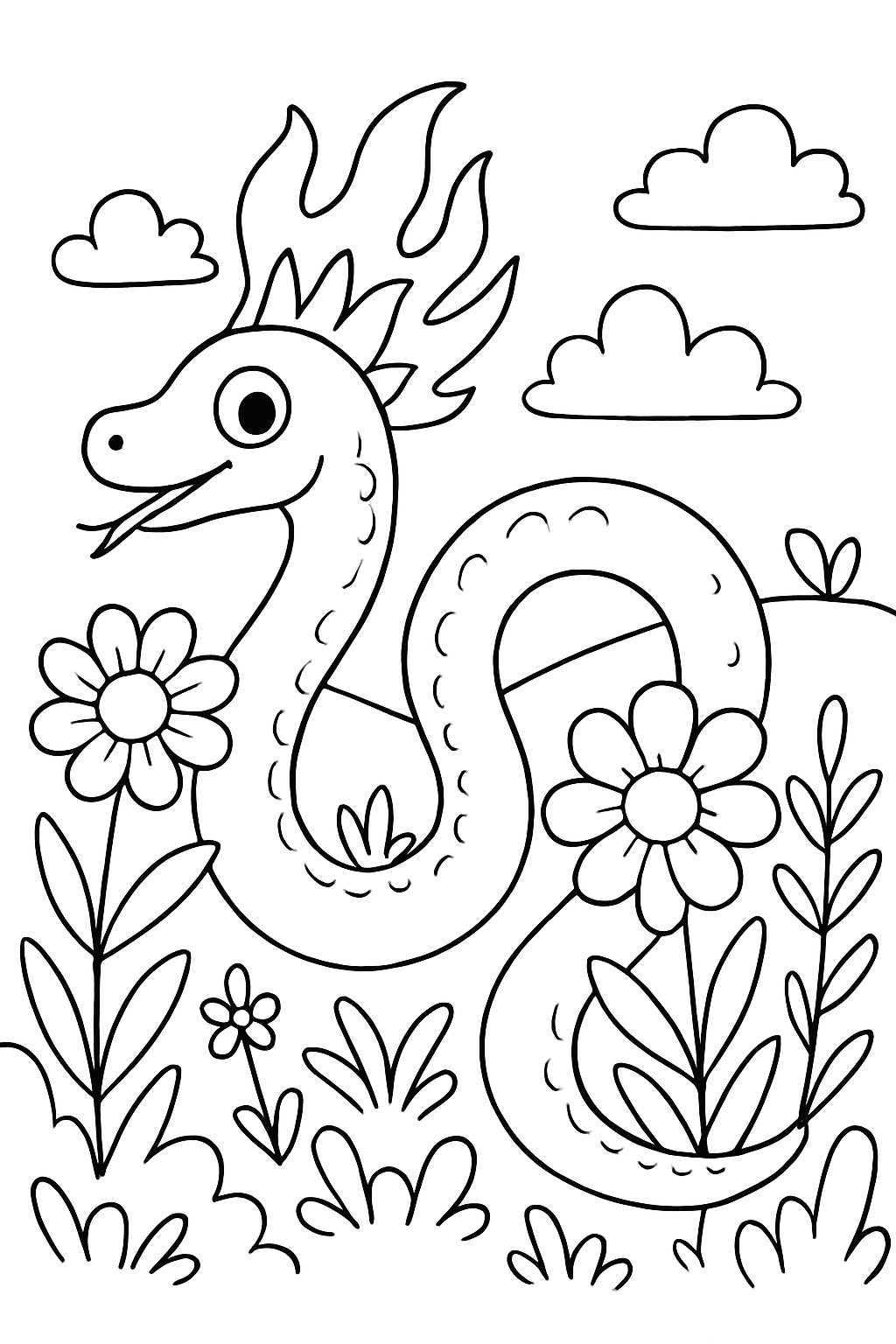 Boitatá para colorir 12