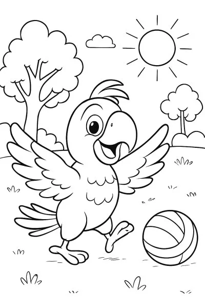 Arara para colorir 14