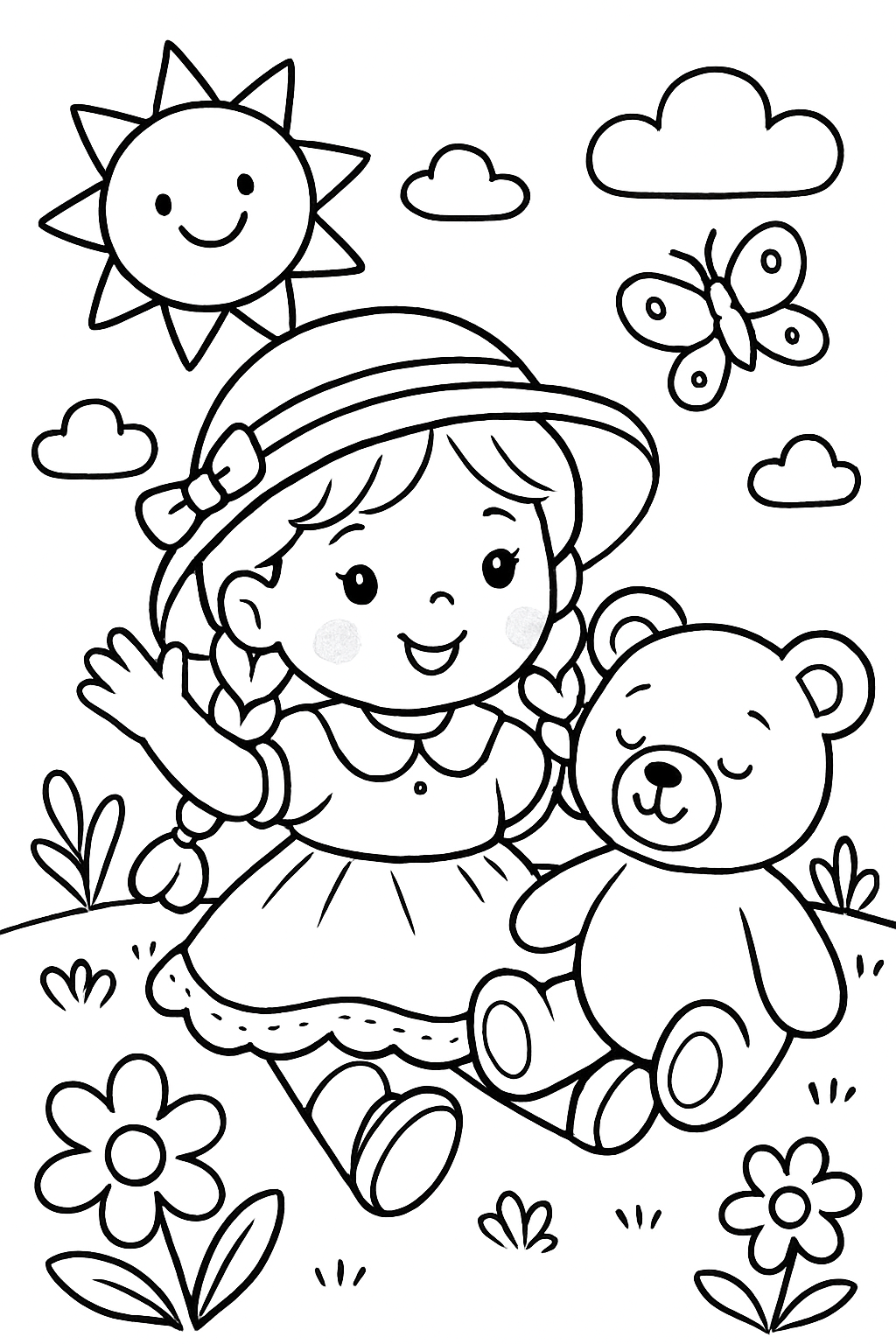 Bonecas para colorir 09