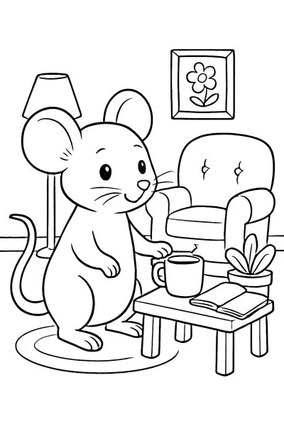 Barata para colorir 15