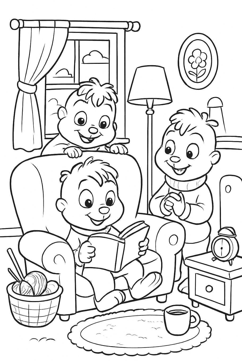 Alvin e os Esquilos para colorir 15