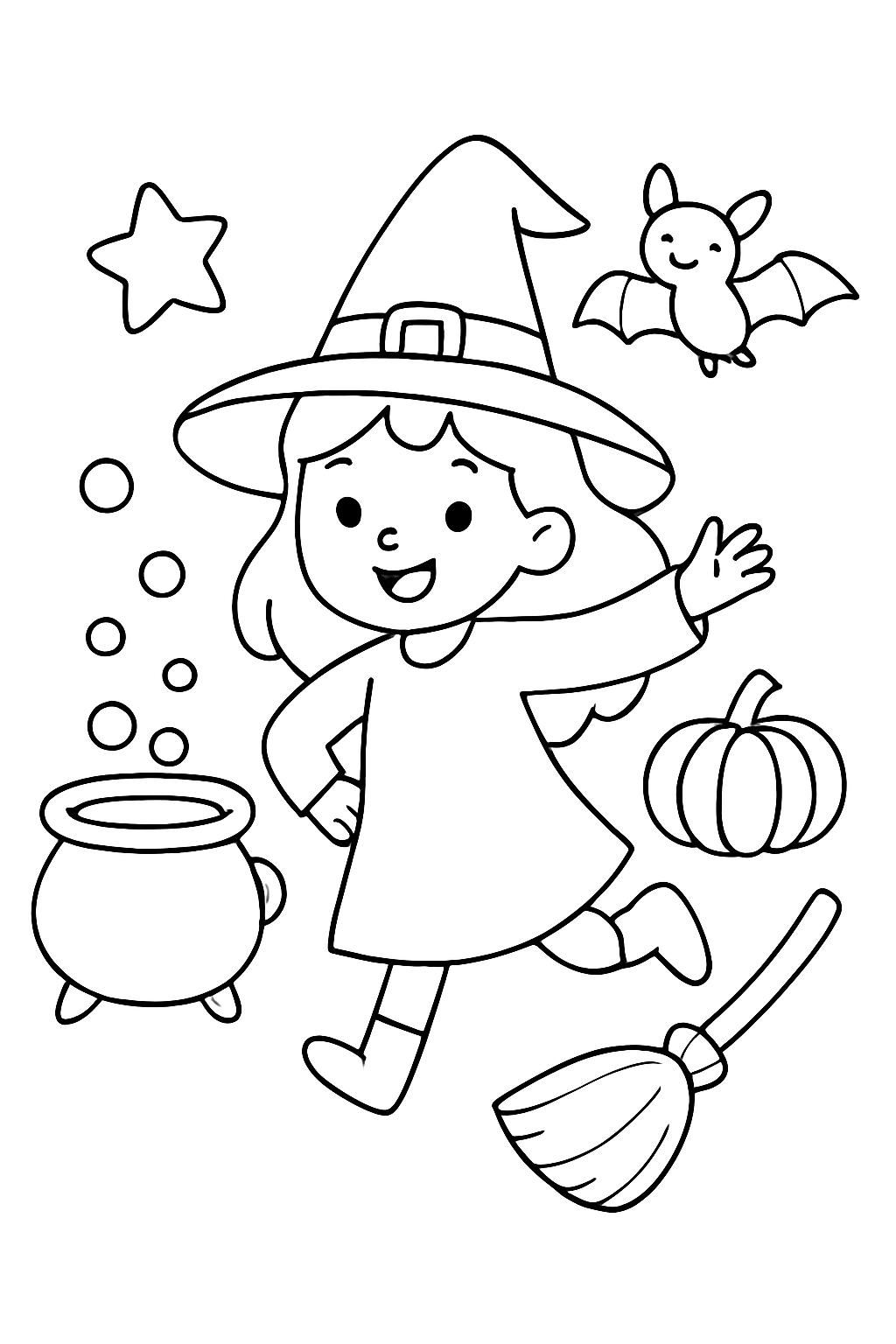 Bruxas para colorir 07