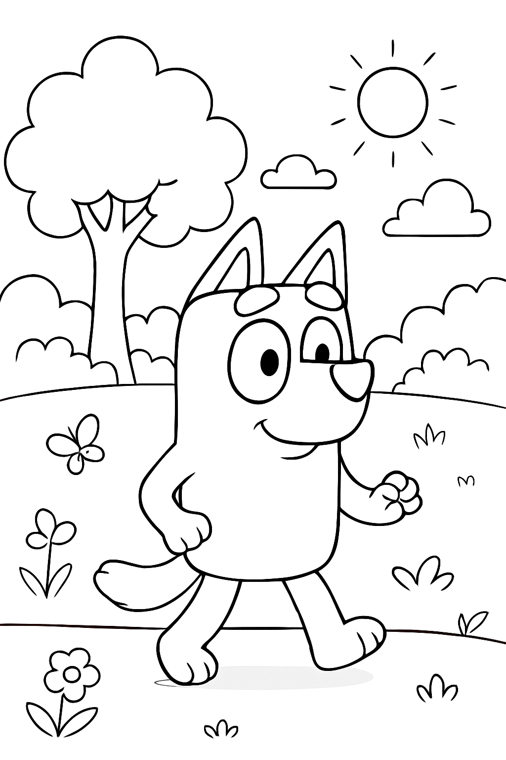 Bluey para colorir 11