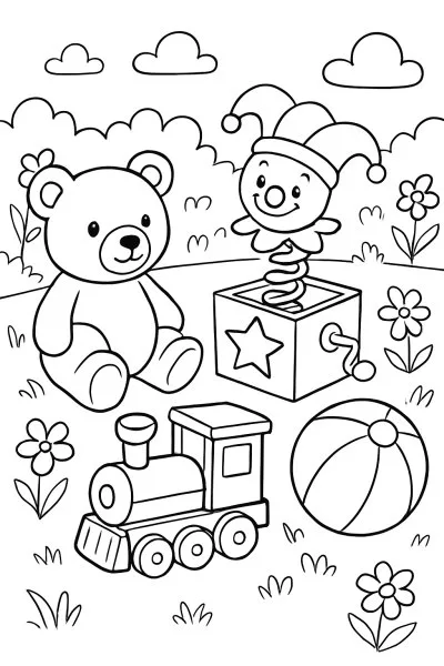 Brinquedos para colorir 12