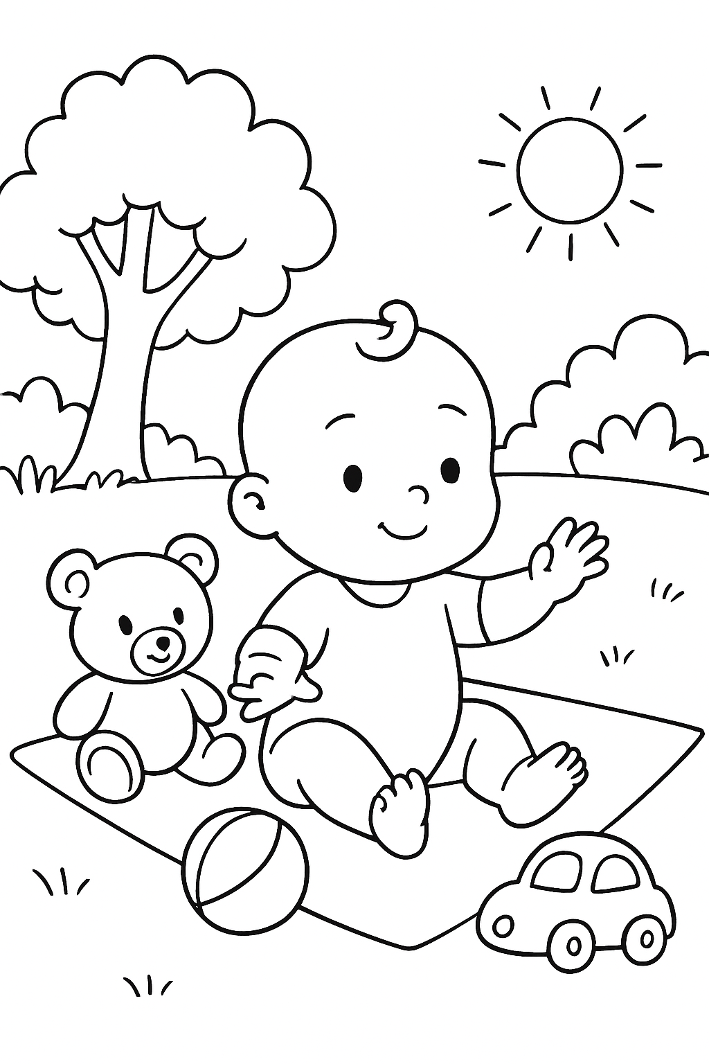 Bebê para colorir 11